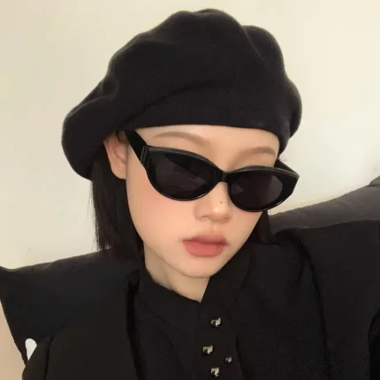 새로운 도착 고양이 눈 선글라스 여성 타원형 안경 빈티지 브랜드 타원형 사각형 태양 안경 여성 음영 여성 안경