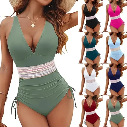 섹시한 꽉 원피스 수영복 여성 비키니 국경 새 모델 하이 웨이스트 인기 수영복 전체 범위 Monokini 수영복