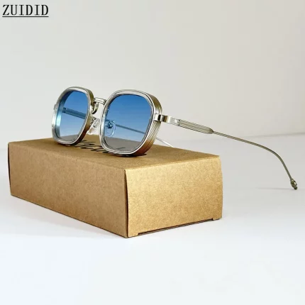 빈티지 스퀘어 Steampunk 선글래스 남자 2025 펑크 선글라스 여성 트렌디 럭셔리 패션 안경 Dropshipping Gafas De Sol Hombre