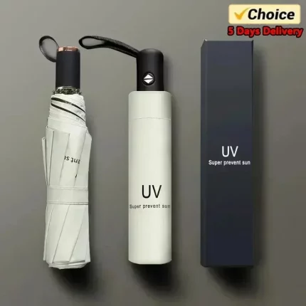 미니 우산 접는 자동 안티 자외선 비 태양 우산 패션 휴대용 Windproof 빛 여성 남성 어린이 파라솔 우산